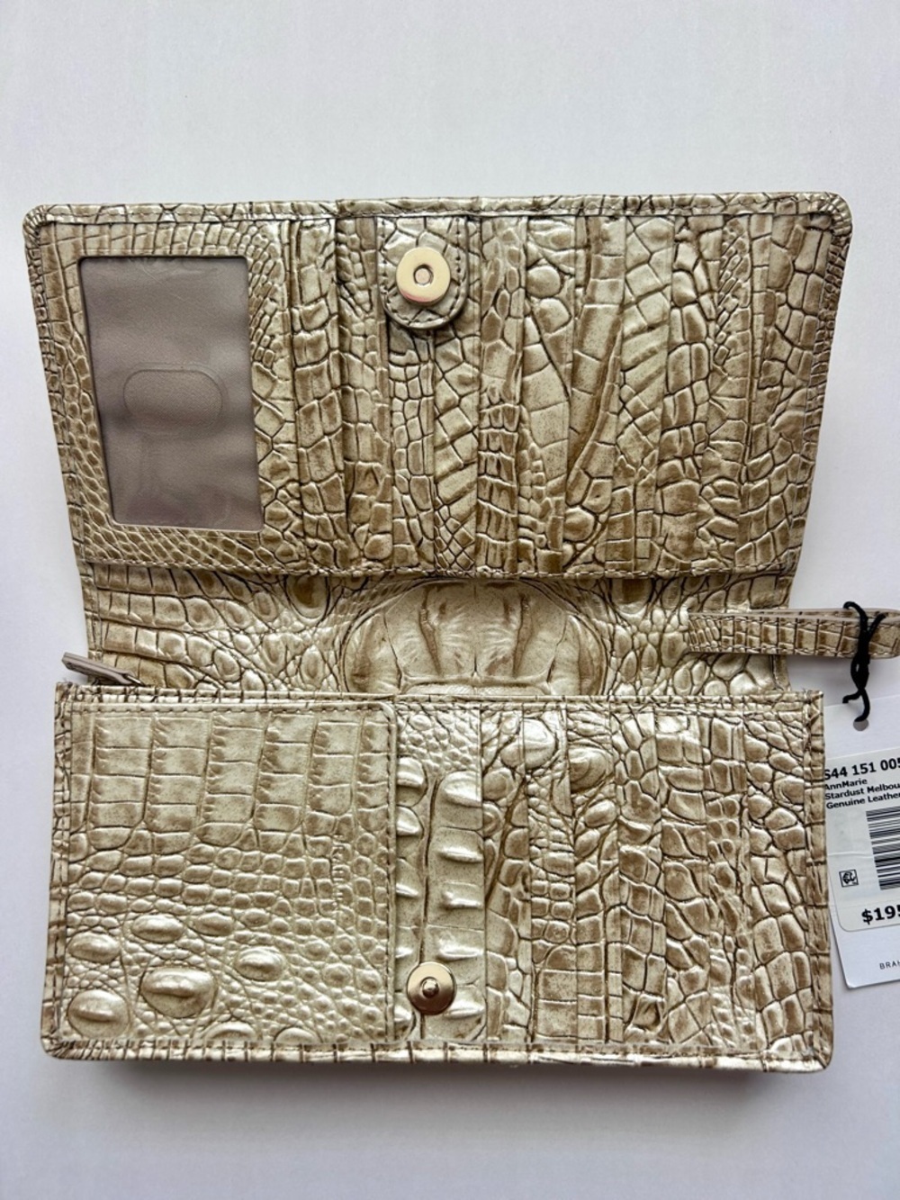 Brahmin AnnMarie Wallet Stardust Melbourne Genuine Leather Clutch Wristlet NWT - Picture 4 of 7